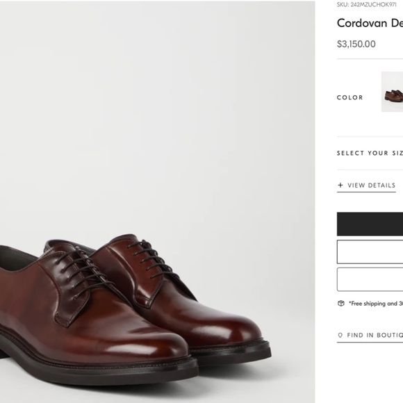 Brunello Cucinelli Cordovan Derbys - Picture 12 of 12